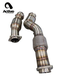 Active Autowerke Signature Downpipes w/ GESI Cat — S58