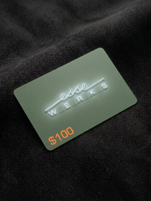 Esse Werks logo gift card