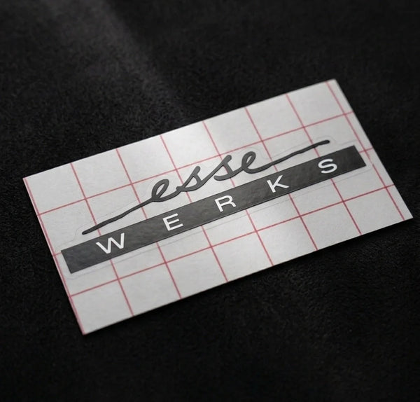Esse Werks vinyl decal — black