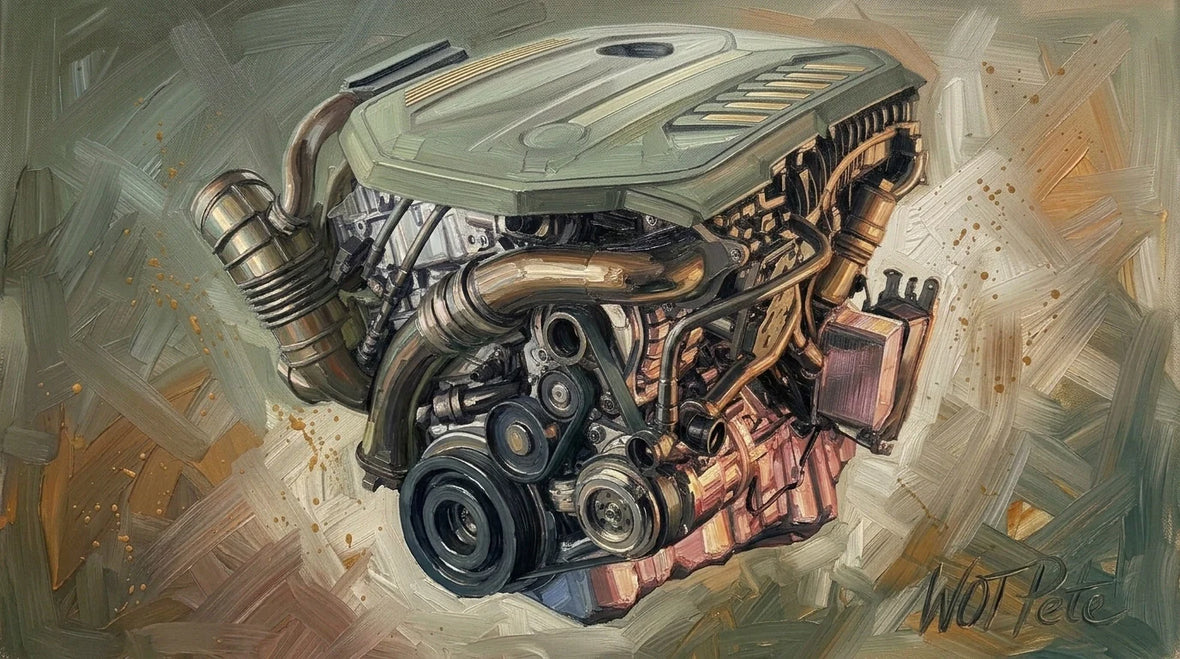 BMW B58 engine artwork by WOT Pete — Esse Werks