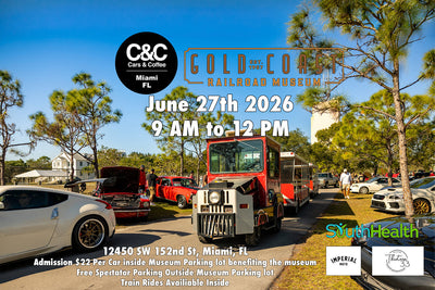 Cars & Coffee Miami — Gold Coast Railroad Museum