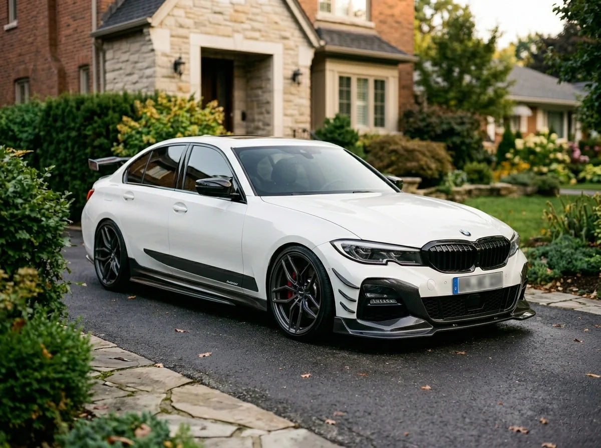 Aero-equipped B48-powered BMW G20 tuned by Esse Werks — engine-correct performance build