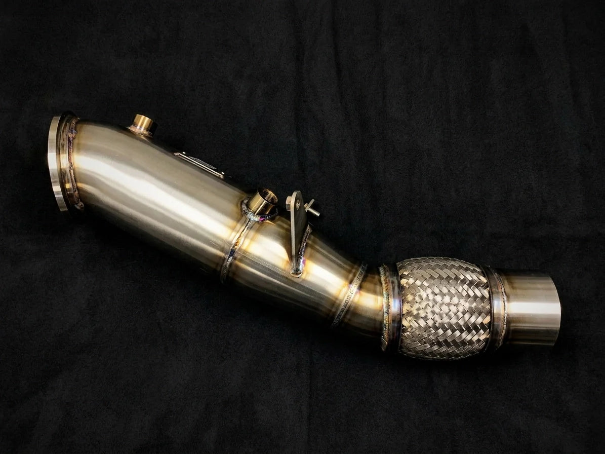 Evolution Racewerks competition downpipe for BMW B48 F-Series and G-Series