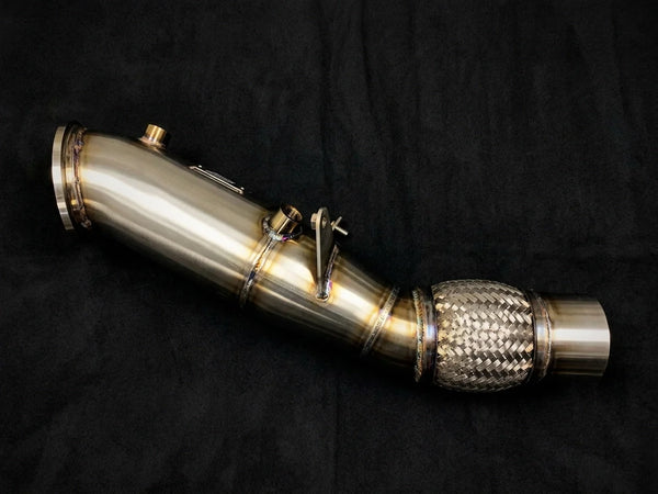 Evolution Racewerks competition downpipe for BMW B48 F-Series and G-Series