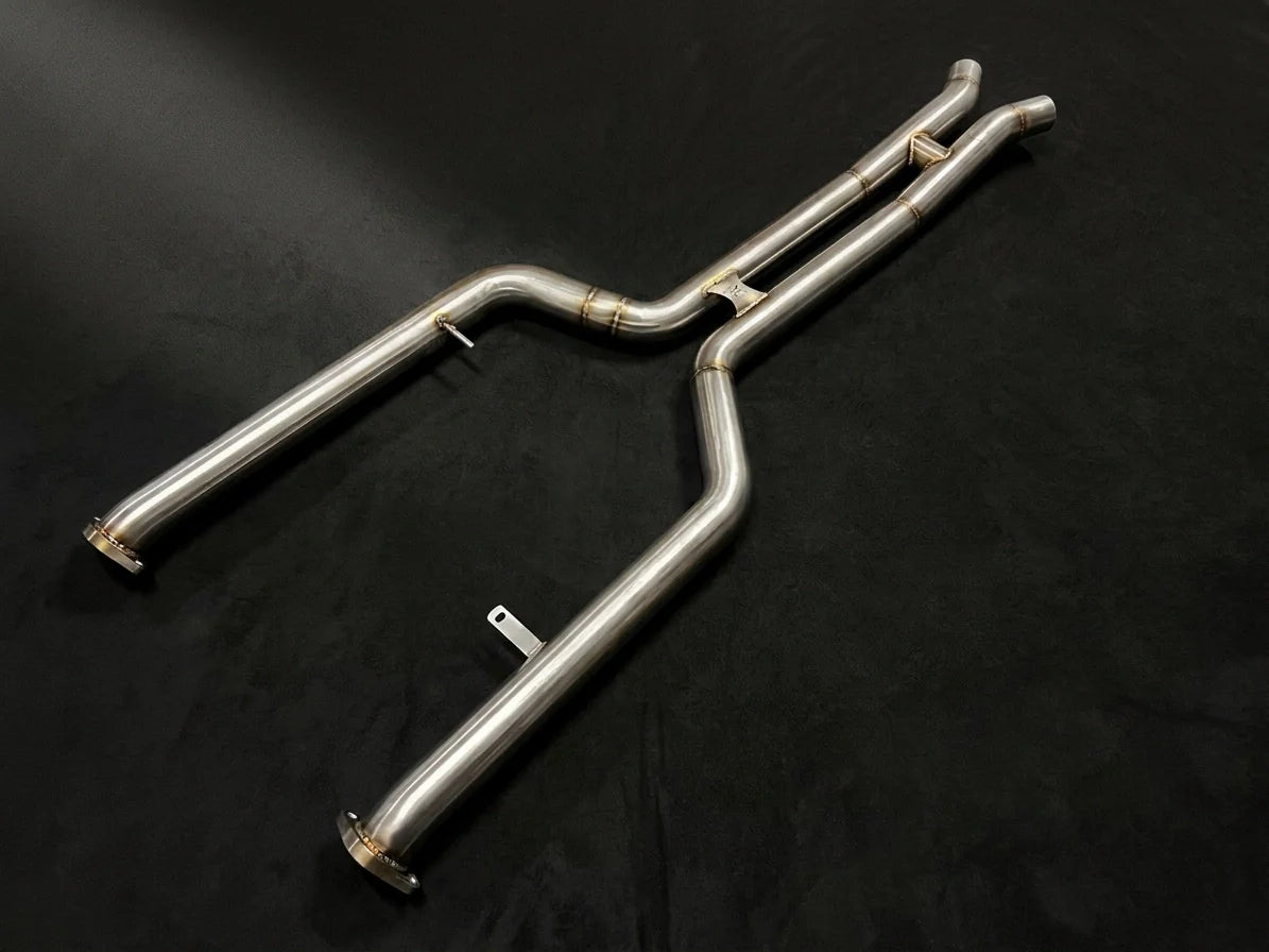 Evolution Racewerks competition mid pipes for BMW S58 G87 M2