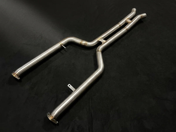 Evolution Racewerks competition mid pipes for BMW S58 G87 M2