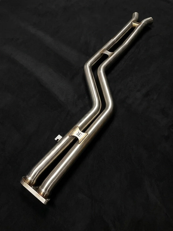 Evolution Racewerks competition mid pipes for BMW S58 F97 X3 M and F98 X4 M