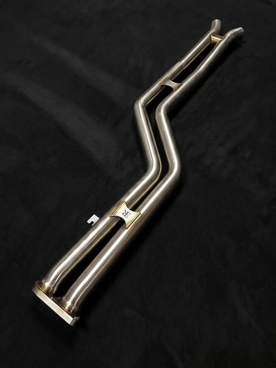 Evolution Racewerks competition mid pipes for BMW S58 F97 X3 M and F98 X4 M