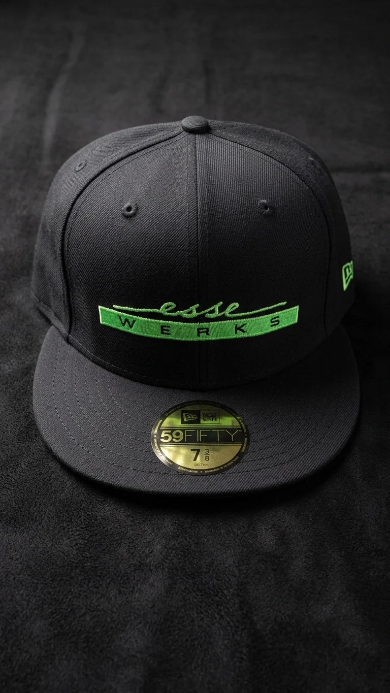 Esse Werks x New Era 59Fifty fitted cap, Drop 001 Launch Edition with glow-in-the-dark logo