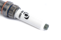 Cold spark plug close-up for BMW turbo engine